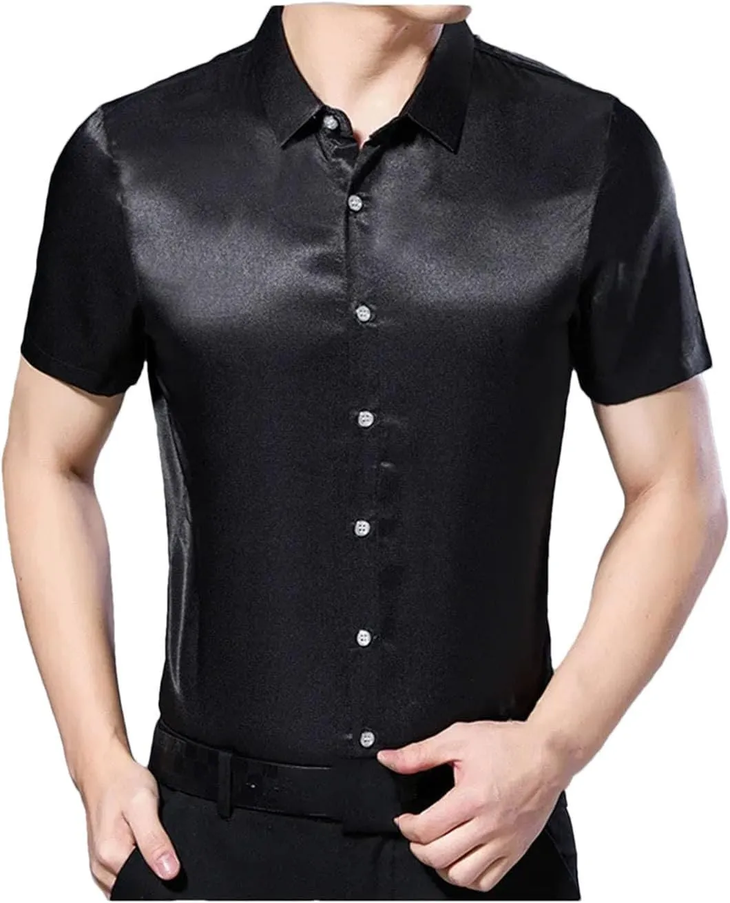 Hgvcfcv Men's Polo Shirts Quick-Dry Casual Golf Shirt Short Sleeve Polos Summer Golf Shirt Spandex Shirts for Men