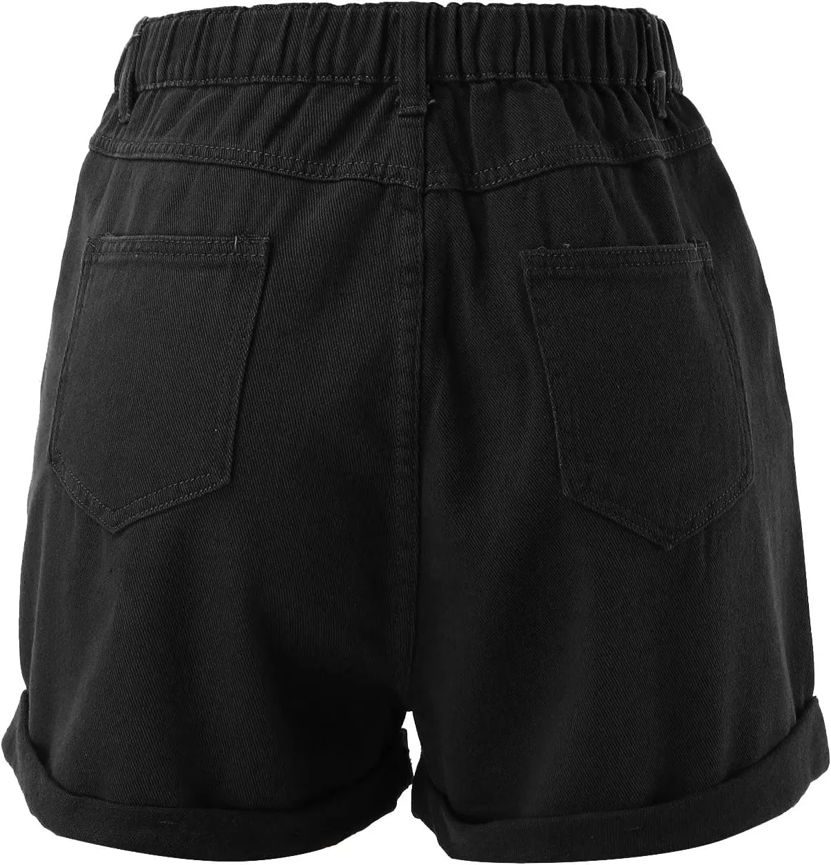 Jean Shorts Womens Trendy High Rise Denim Shorts Baggy Folded Hem Jeans Jorts Summer Hot Short Pants for Streetwear