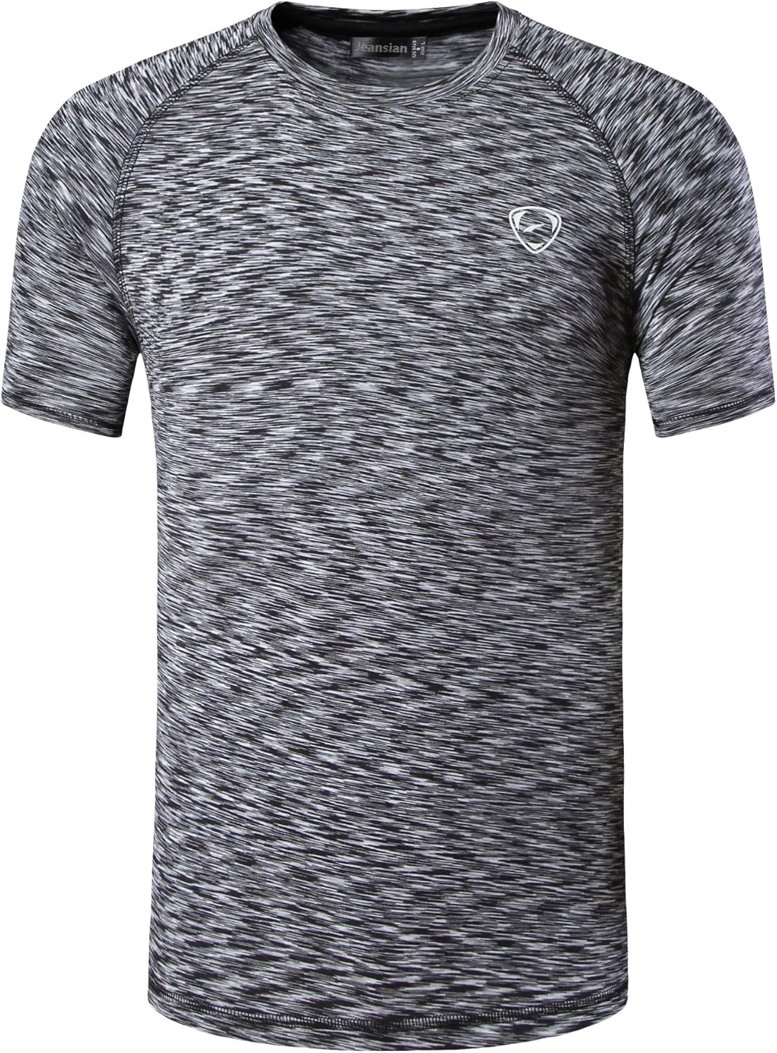 jeansian Men's 3 Packs Athletic Quick Dry Fit Short Sleeve Sport T-Shirt Tshirts Tee Shirt Tennis Golf Bowling LSL182