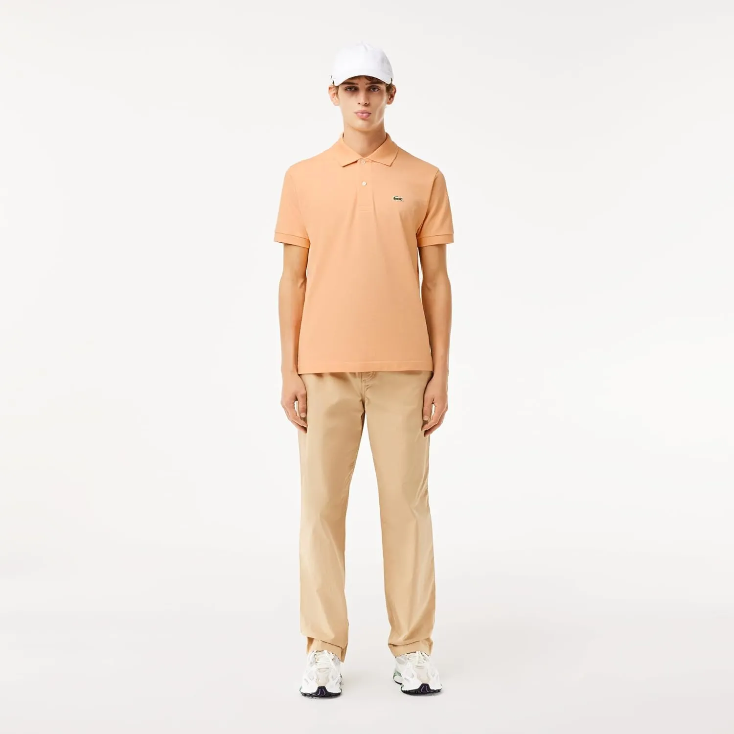 Lacoste Men's Short Sleeved Ribbed Collar Shirt
