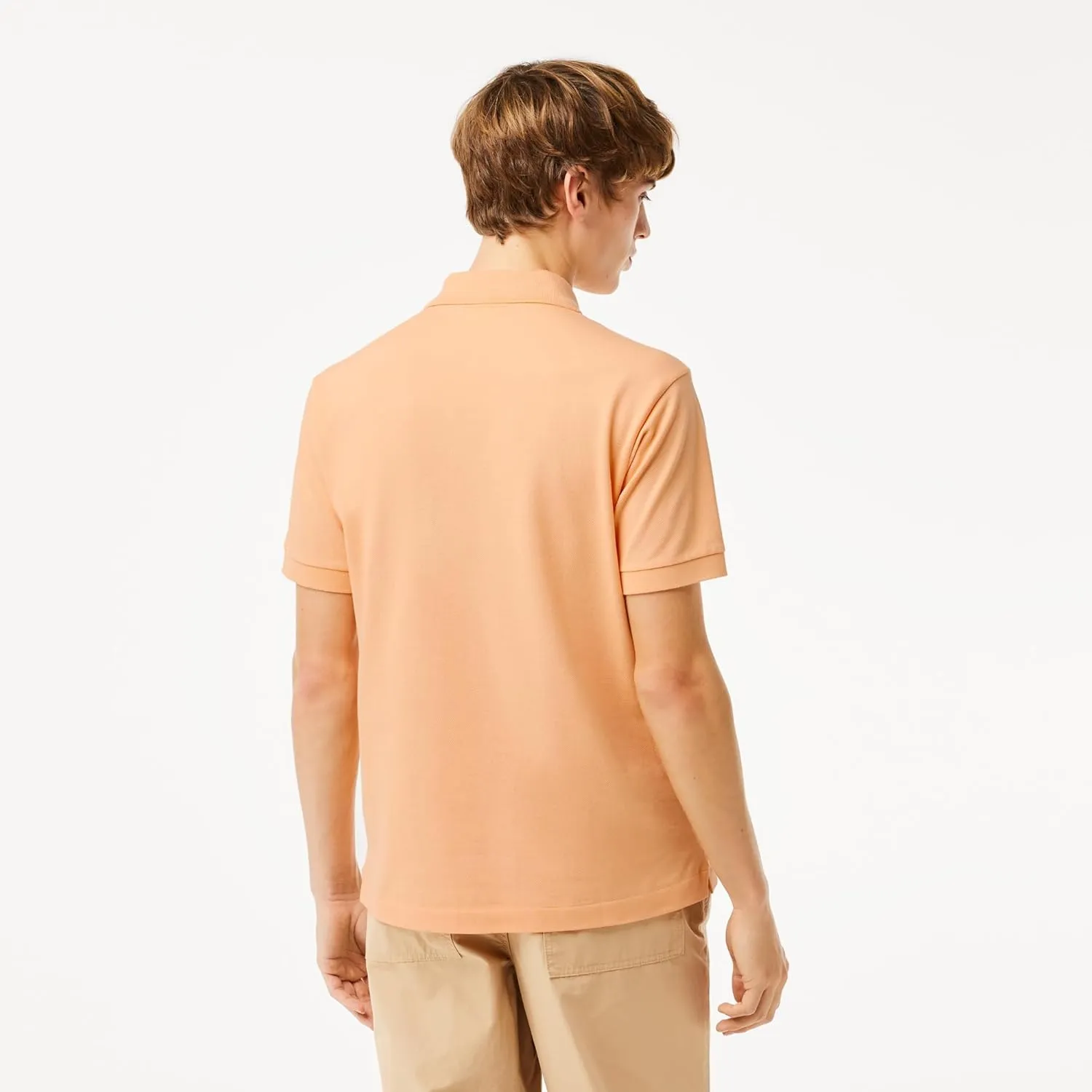 Lacoste Men's Short Sleeved Ribbed Collar Shirt