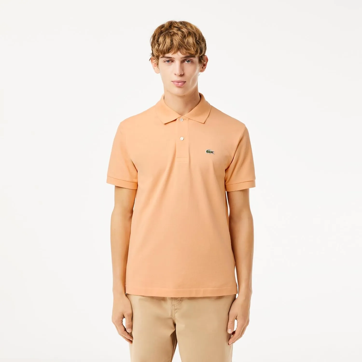 Lacoste Men's Short Sleeved Ribbed Collar Shirt