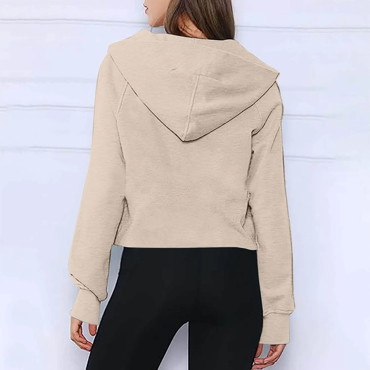 Lenago Scuba Dupes Sweatshirt Quarter Zip Pullover Sweaters Long Sleeve Fleece Half Zip Cropped Hoodies Fall Winter Outfits