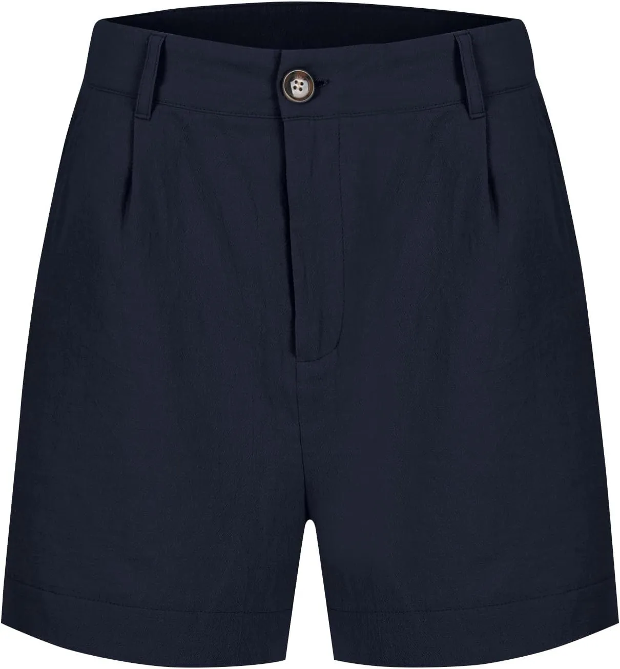 Linen Shorts for Women Summer Wide Leg Shorts High Waisted Bermuda Short Dressy Casual Chino Short with Pockets