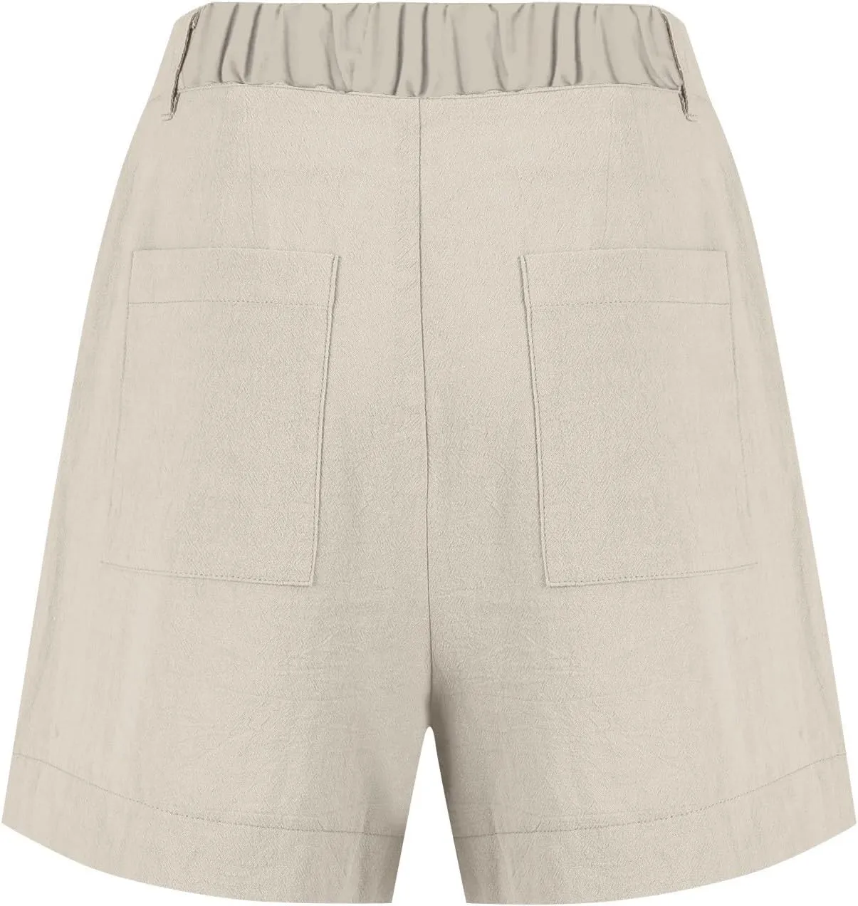 Linen Shorts for Women Summer Wide Leg Shorts High Waisted Bermuda Short Dressy Casual Chino Short with Pockets