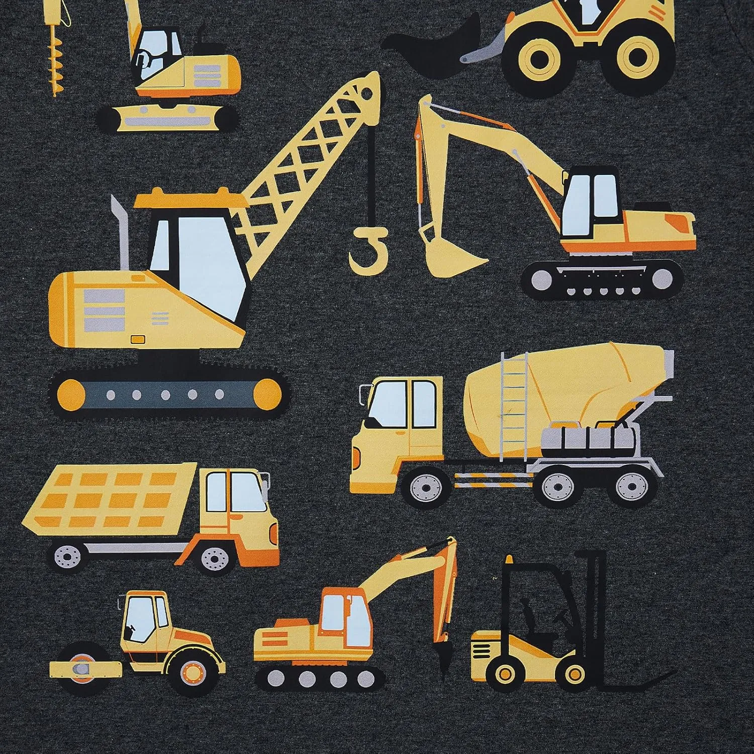 Lovekider Construction Shirt for 3-6T Boys Funny Truck Toddler Kids T-Shirt Short Sleeve Car Tractor Excavator Tee Shirts