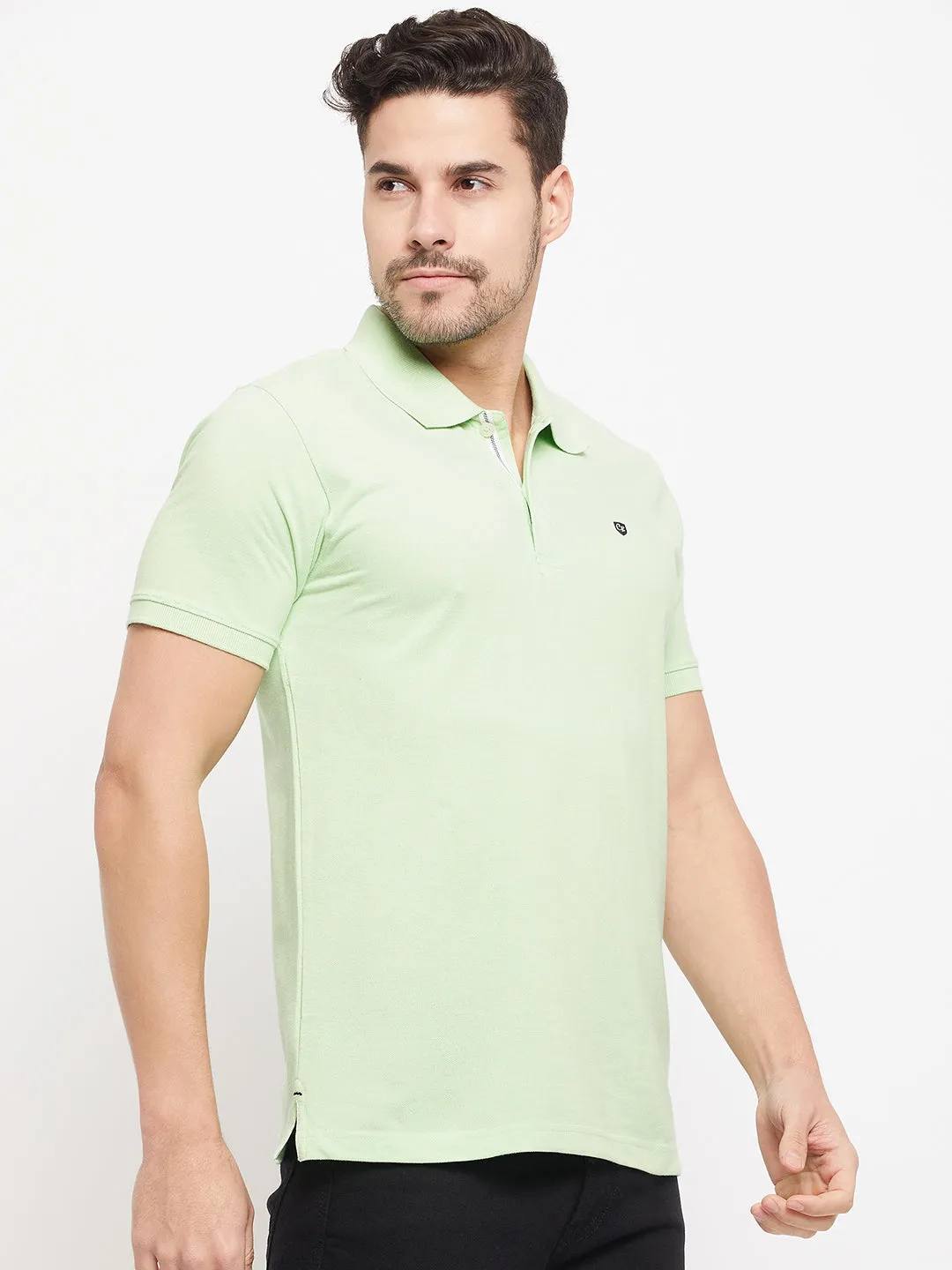 Men Light Green T-Shirt
