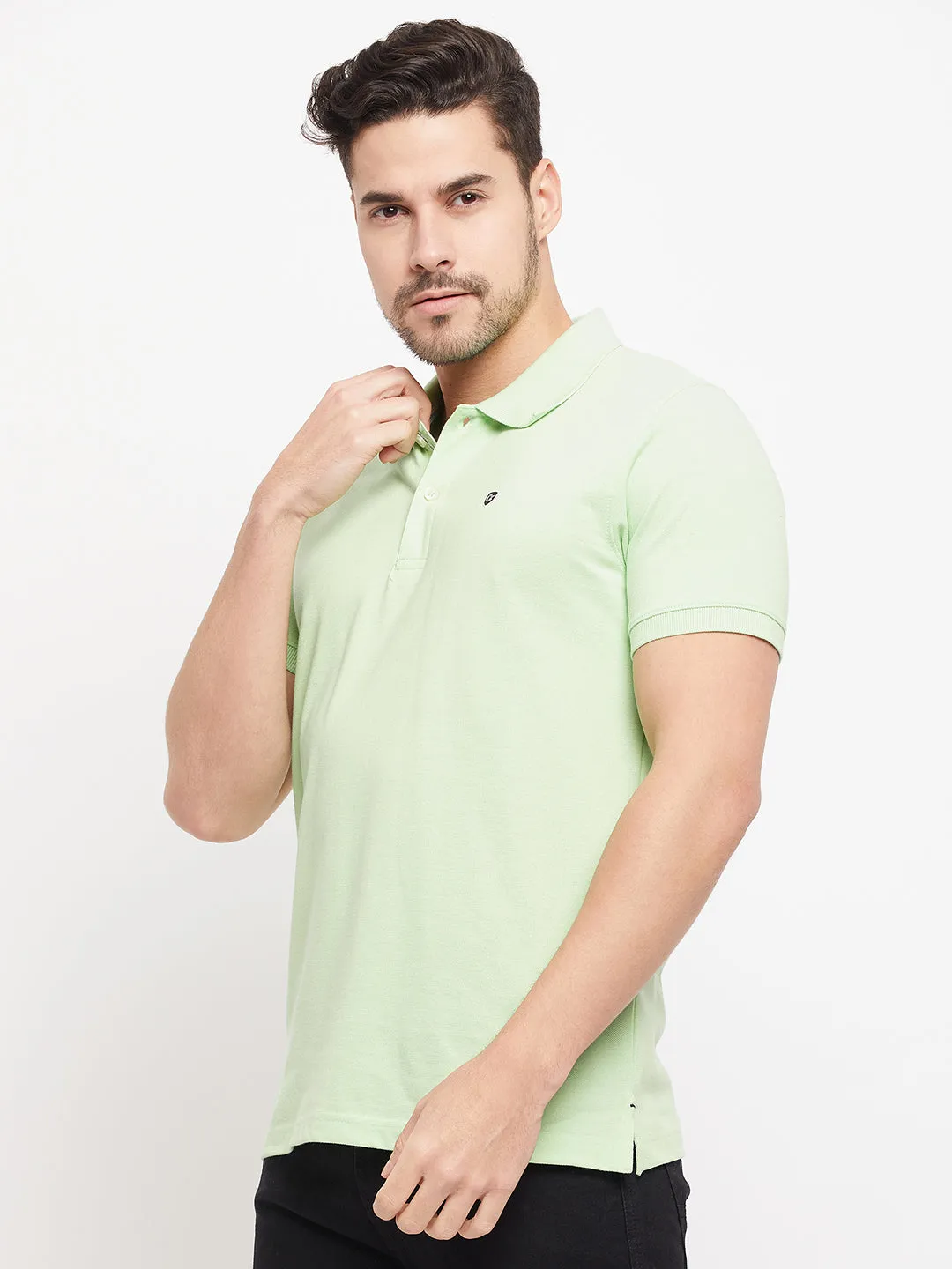 Men Light Green T-Shirt