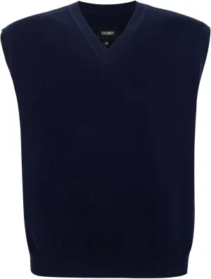 Men Oversized Sweater Vest: Plus Size Big Tall V Neck Cotton Pullover