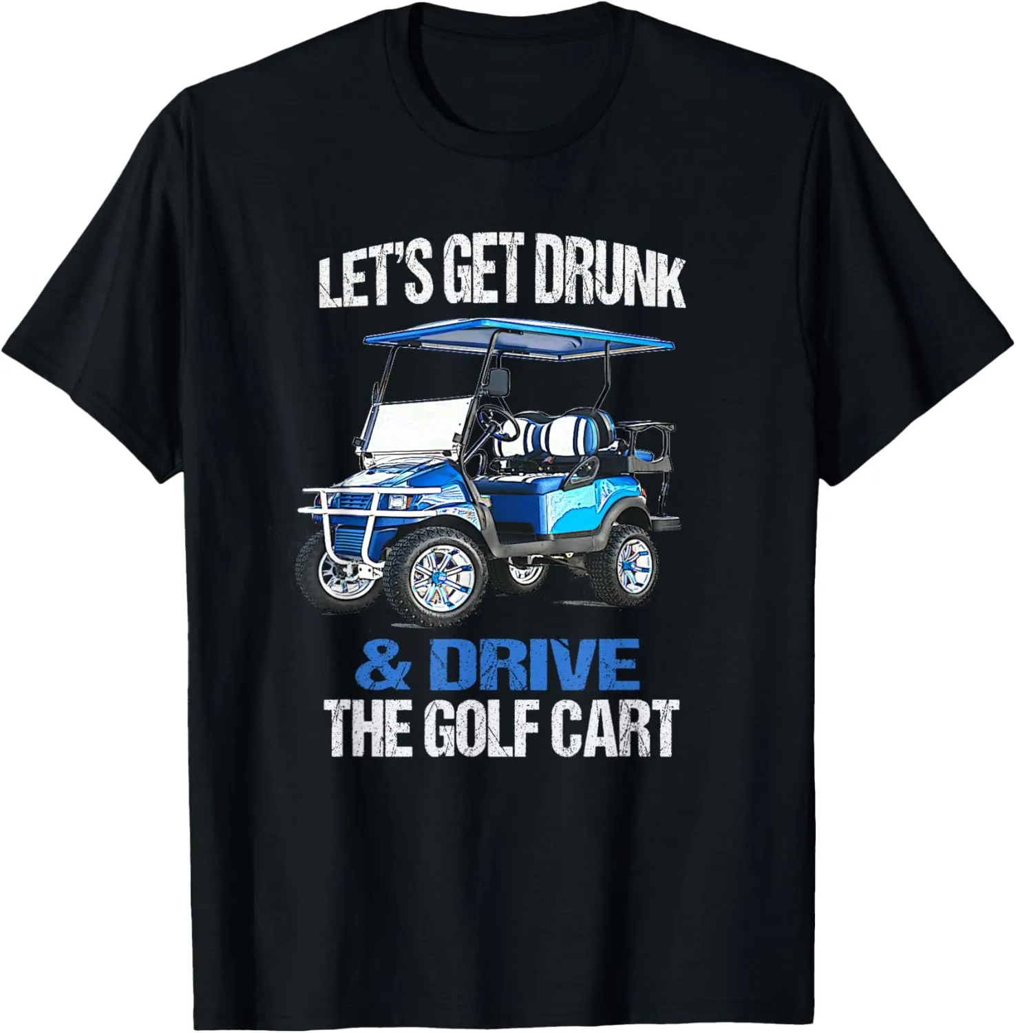 Men's Golf Cart T-Shirt, Black, Small