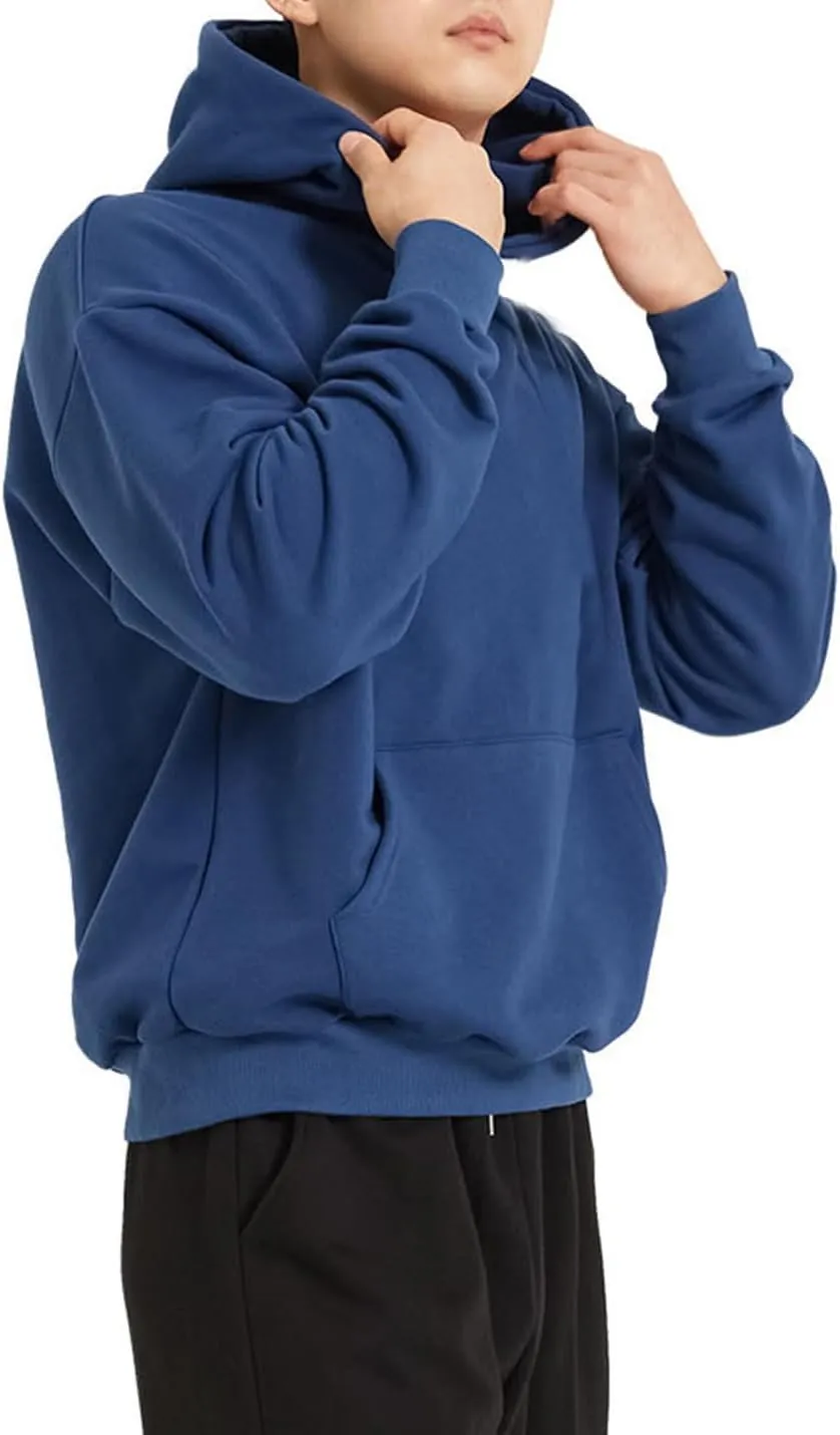Men's Hoodies Loose Fit Pullover Casual Fashion Long Sleeve Hooded Sweatshirts with Pocket