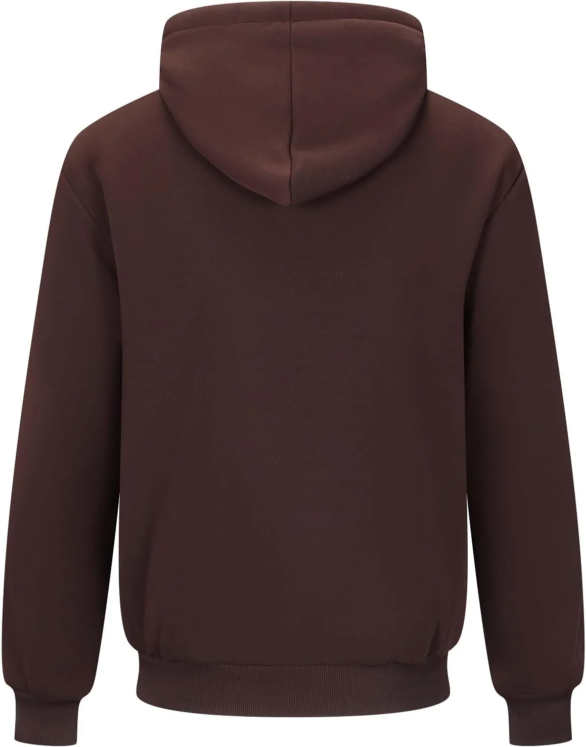 Men's Zip Up Hoodie Heavyweight Winter Sweatshirt Fleece Sherpa Lined Warm Jacket