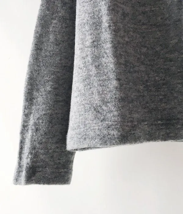 MHL./SOFT SHETLAND WOOL KNIT (GRAY)