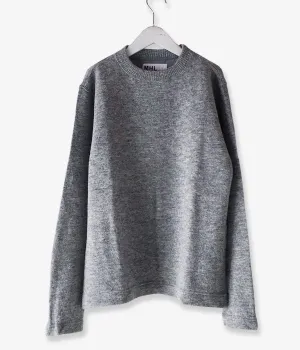 MHL./SOFT SHETLAND WOOL KNIT (GRAY)