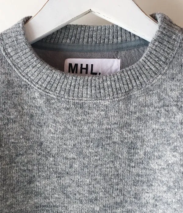 MHL./SOFT SHETLAND WOOL KNIT (GRAY)