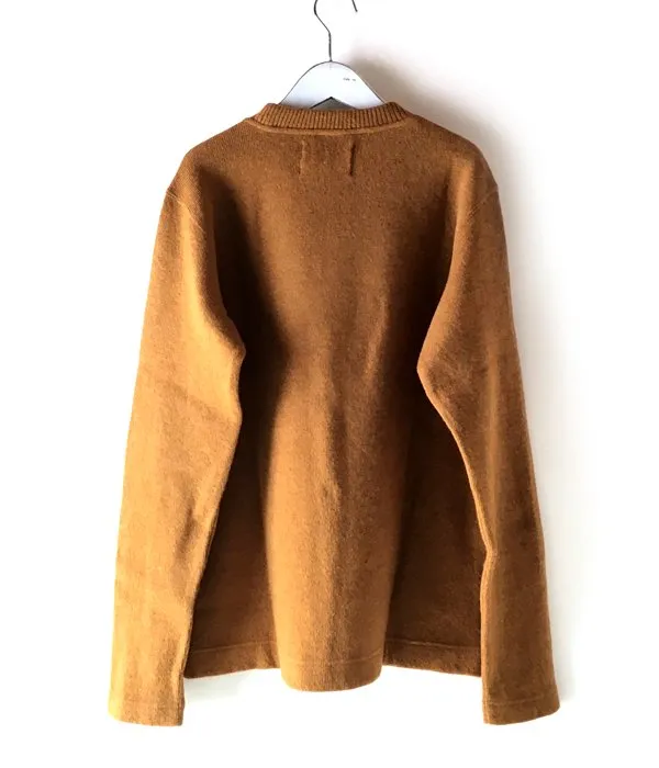 MHL./SOFT SHETLAND WOOL KNIT (ORANGE)