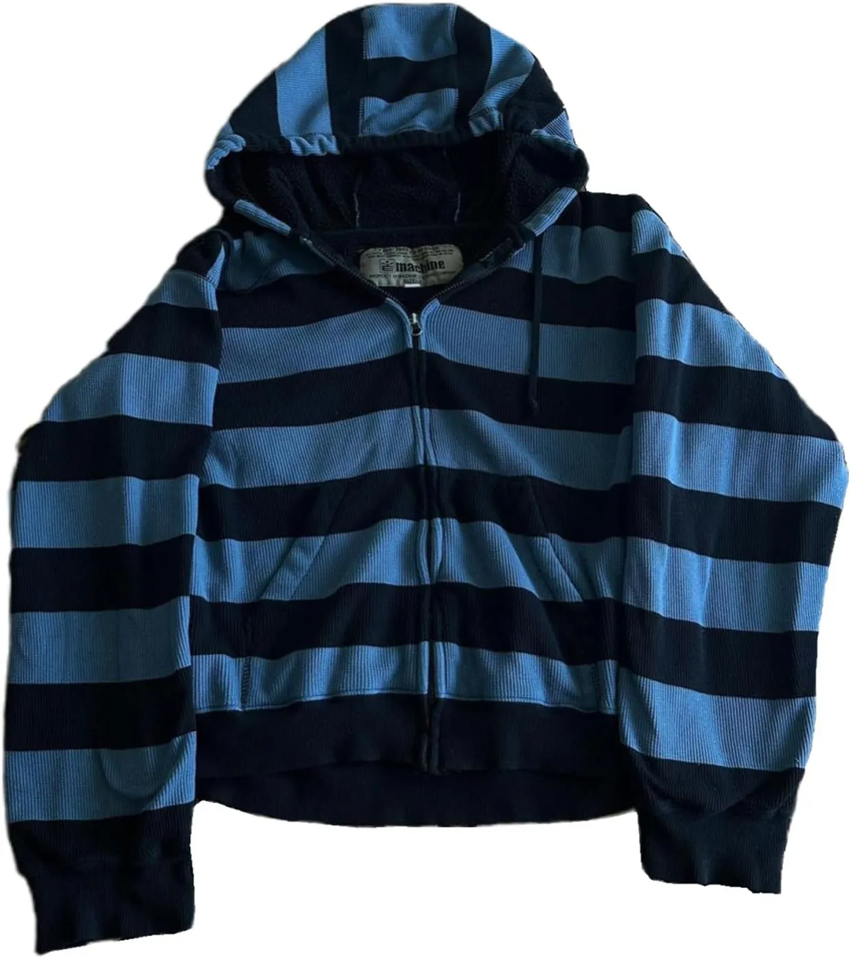 Mtsebmves Women's Zip Up Hoodie Sweatshirt Long Sleeve Oversized Casual 90S Y2K E-Girl Streetwear Grunge Jacket with Pocket