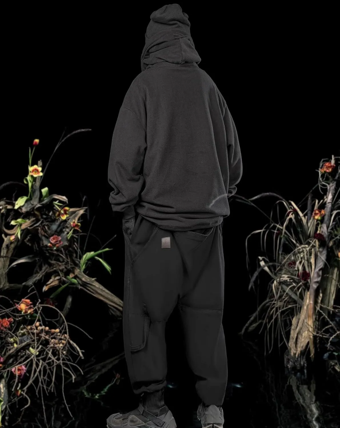 Niepce Inc Streetwear Men's Oversized Heavyweight Hoodie with Neck Gaiter