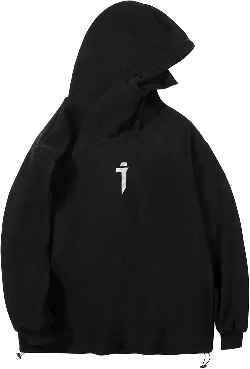 Niepce Inc Streetwear Men's Oversized Heavyweight Hoodie with Neck Gaiter