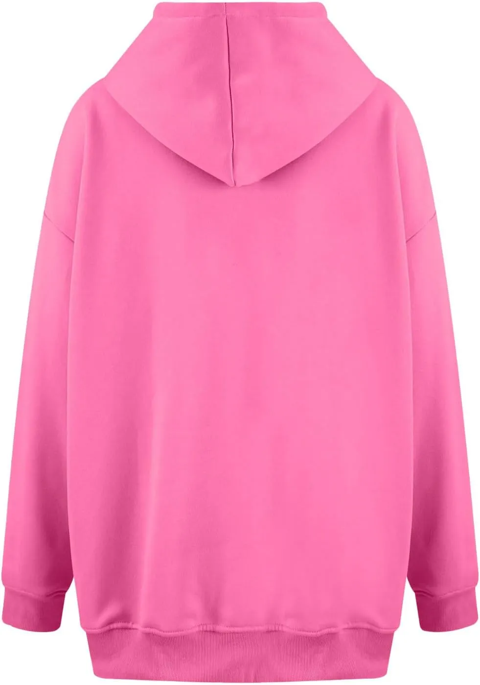 Oversized Hoodies for Women Trendy Plus Size Long Sleeve Solid Sweatshirt Loose Casual Comfy Pullover Top with Pocket