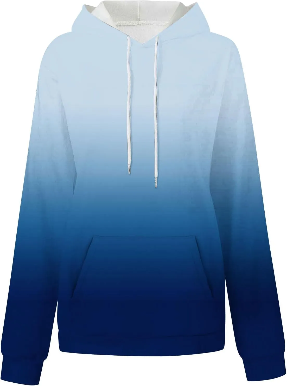 Oversized Sweatshirts for Women Loose Fit Gradient Color Long Sleeve Causal Hooded Shirts Fashion Pullover Hoodies