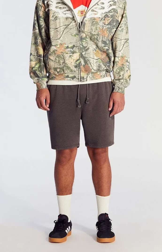 PacSun Men's Charcoal Fleece Volley Shorts