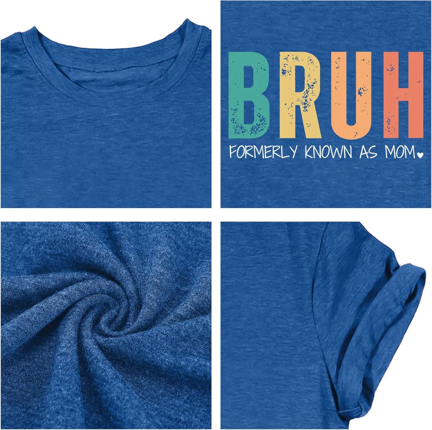 Plus Size Mama Shirt for Women Mama Mommy Mom Bruh Tshirt Funny Mom Tops Casual Short Sleeve T Shirt