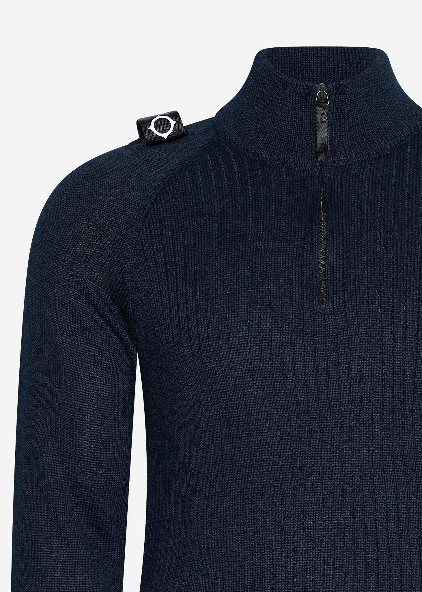 Quarter zip knit - ink navy