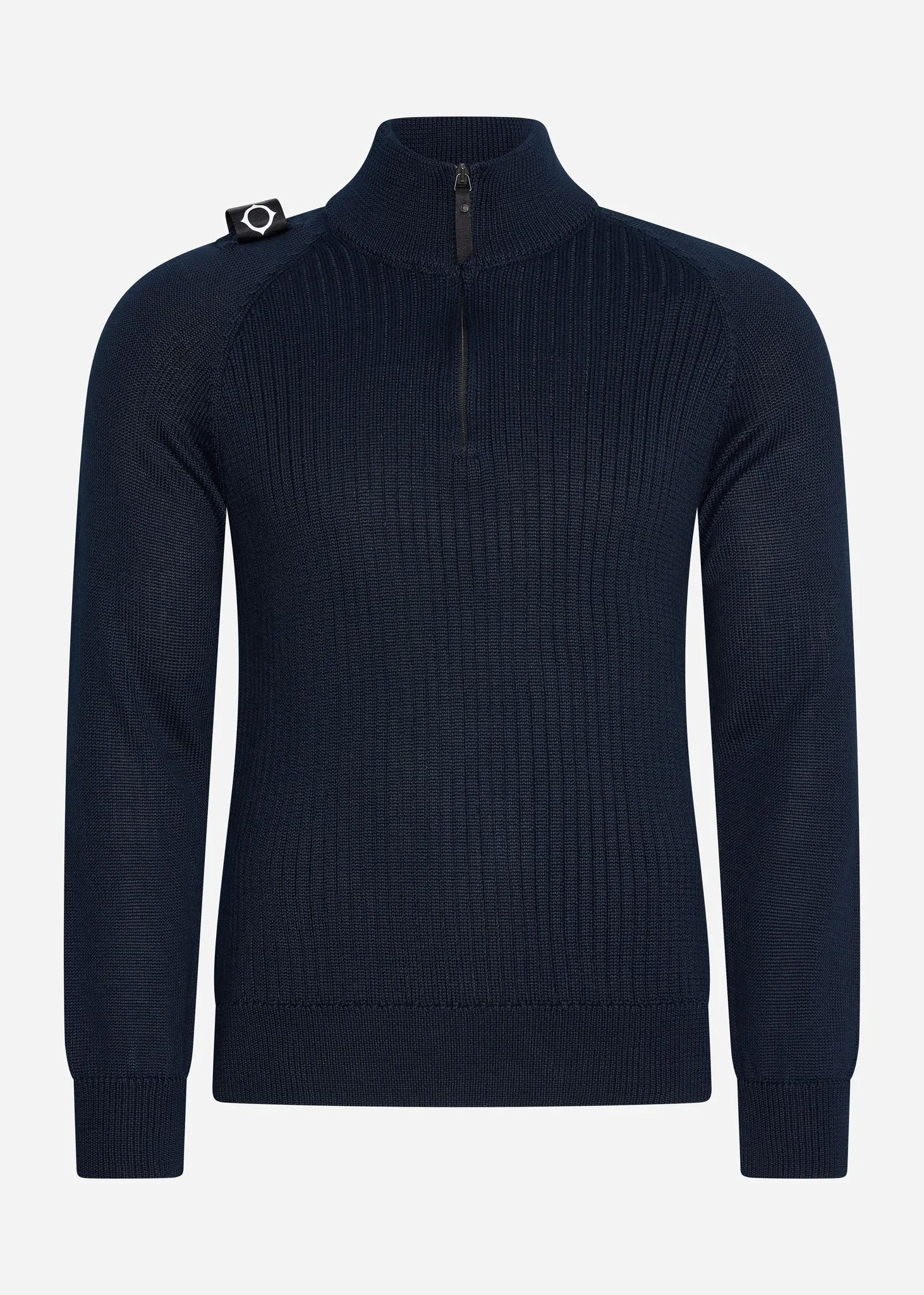 Quarter zip knit - ink navy