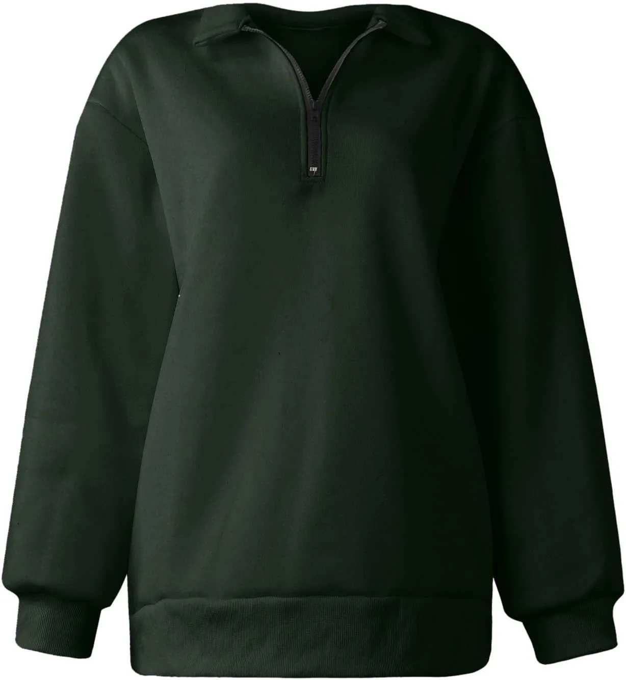 Quarter Zip Pullover Women Oversized Scuba Dupes Sweatshirt Fall Fashion 2023 Half Zip Hoodies Pullover Y2K Teen Girl Clothes