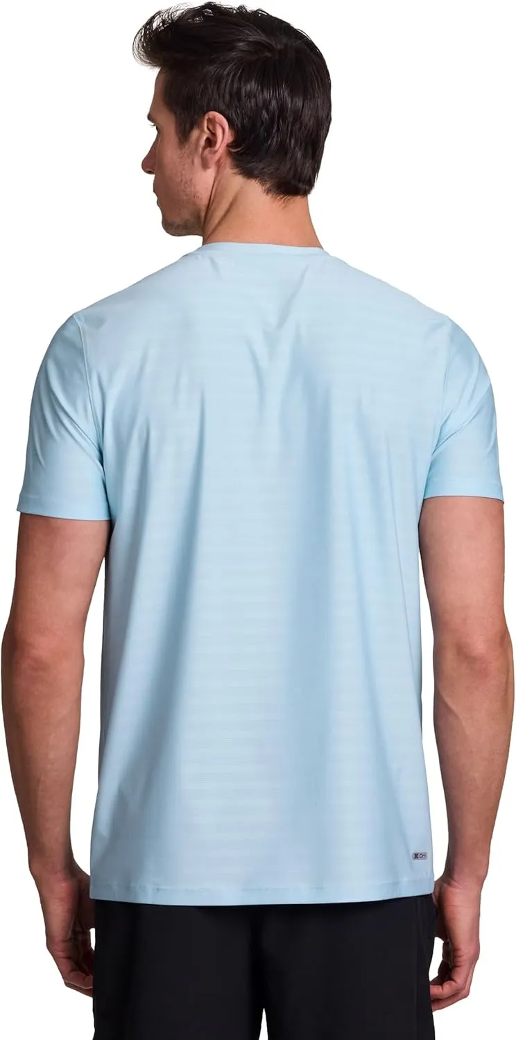 RBX Active Gym Shirt for Men, Short Sleeve Lightweight Stretch Jersey Mesh Quick Drying Crewneck Running Workout T-Shirt