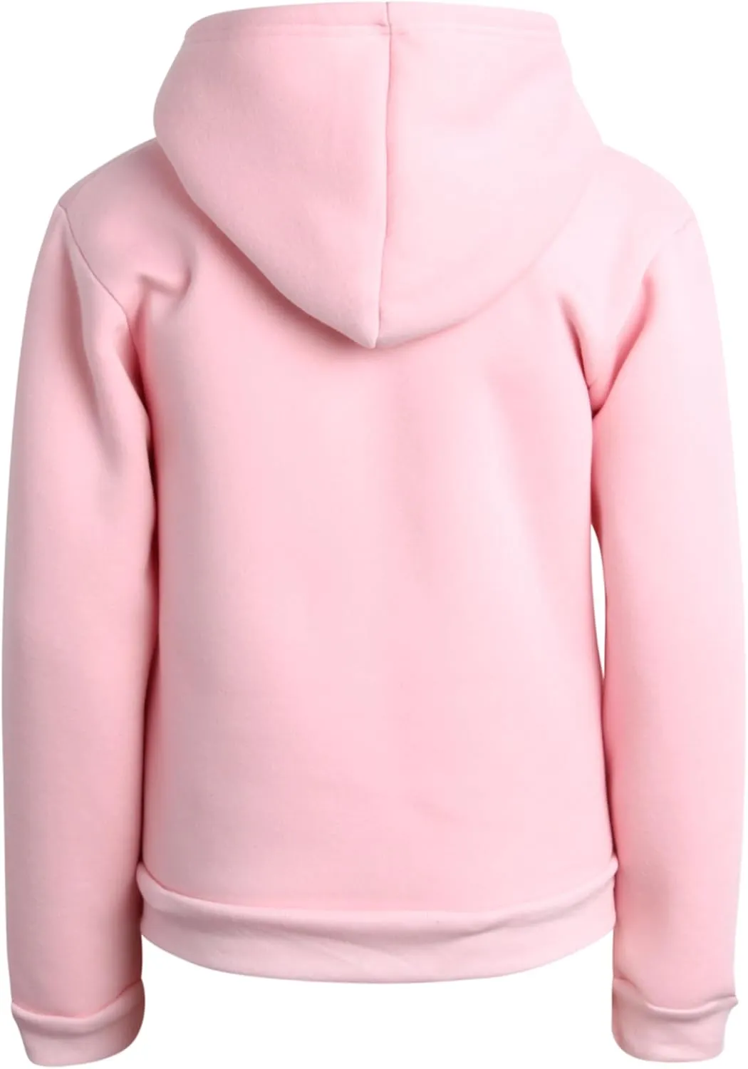 Real Love Girls' Sweatshirt - Heavyweight Fully Sherpa Lined Super Soft Plush Zip Hoodie - Winter Sweatshirt, 7-16