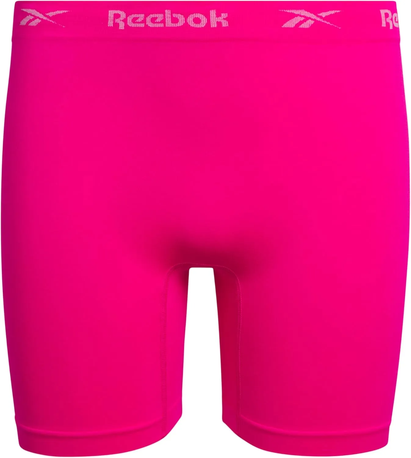 Reebok Girls' Boyshorts Underwear - 4 Pack Soft Seamless Long Leg Boy Shorts - Playground Shorts for Girls (6-16)