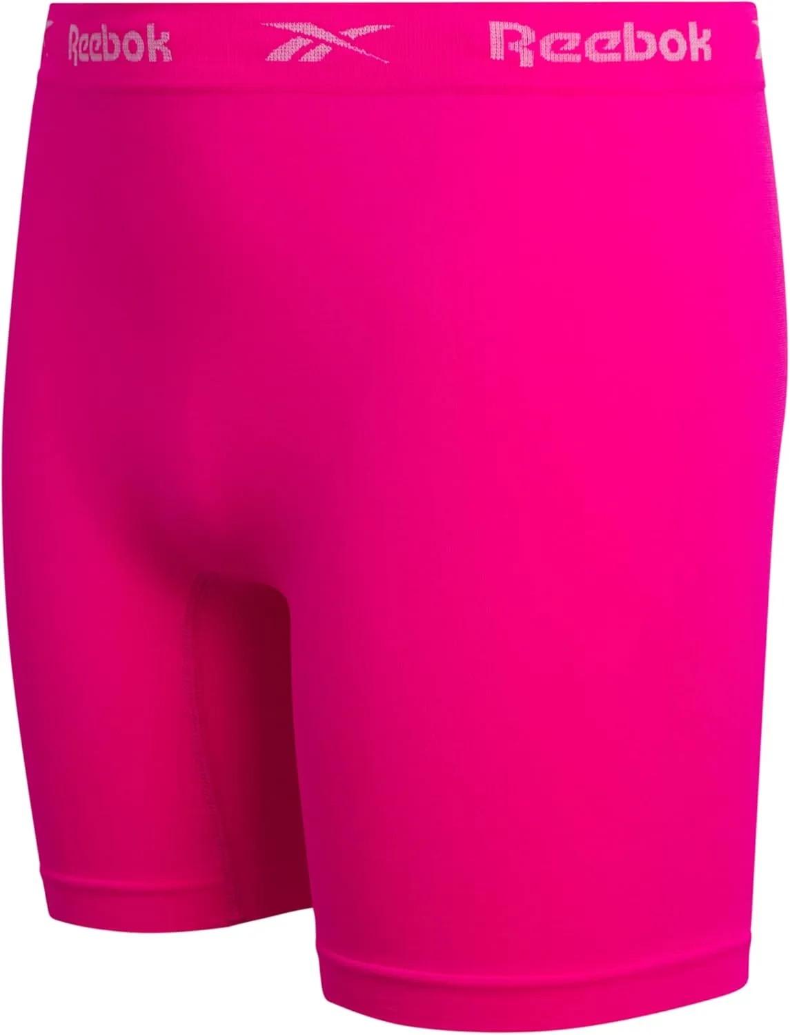 Reebok Girls' Boyshorts Underwear - 4 Pack Soft Seamless Long Leg Boy Shorts - Playground Shorts for Girls (6-16)