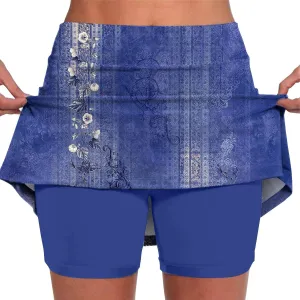 Skorts for Woman High Wasited Athletic Skirt with Shorts Underneath Plus Size Sports Pants Tennis Golf Workout Skirts