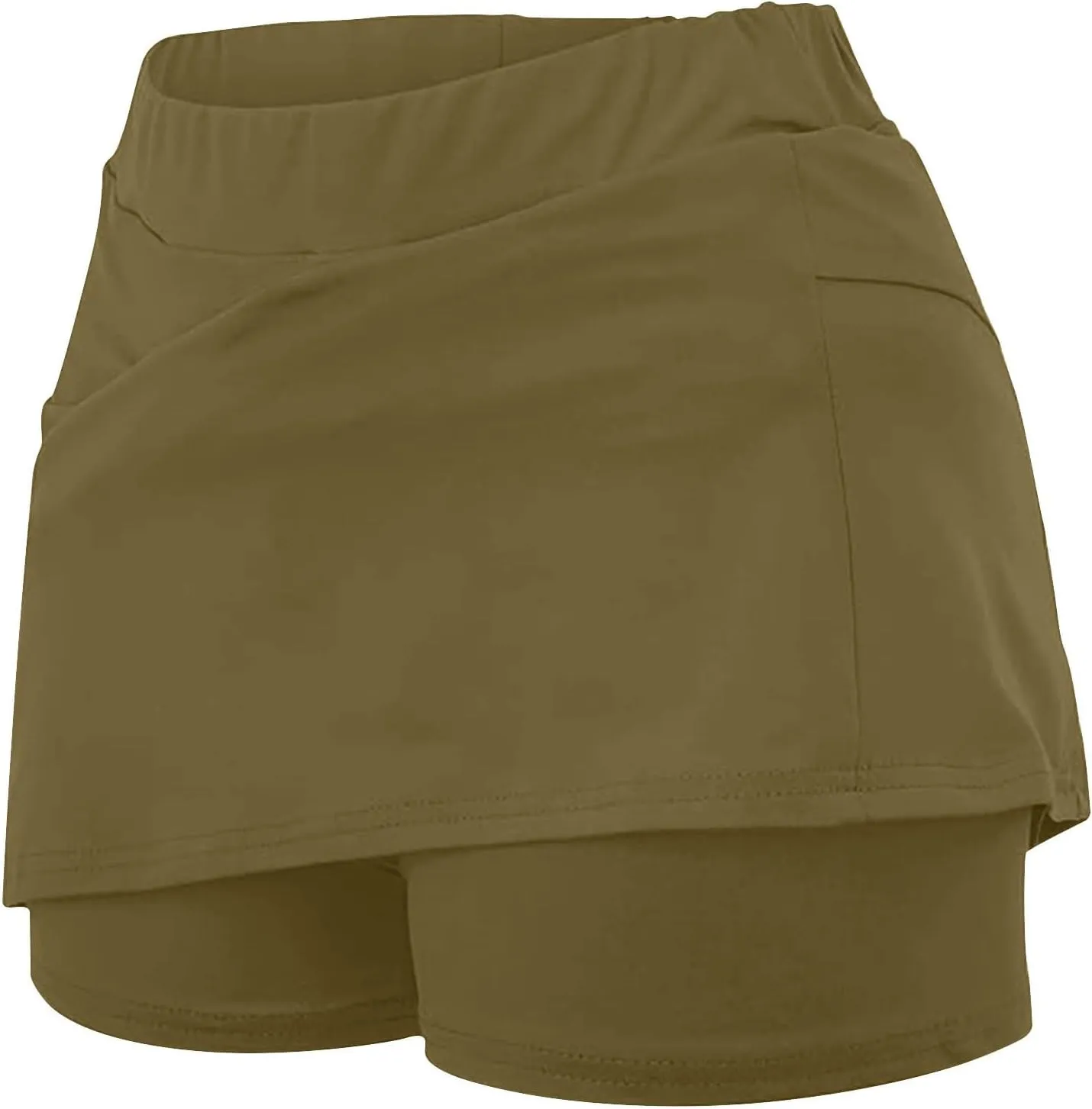 Skorts for Woman Tummy Control High Waist Womens Shorts Dressy Casual Athletic Tennis Mini Skirts with Pockets