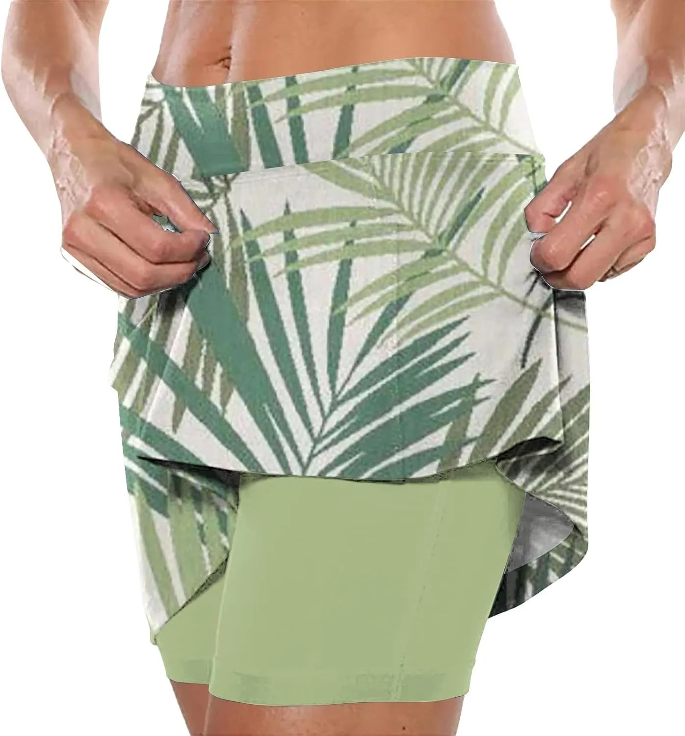 Skorts for Woman Women's High Waisted Tennis Skirts Skater Skort Tummy Control Golf Shorts Pockets Athletic Running