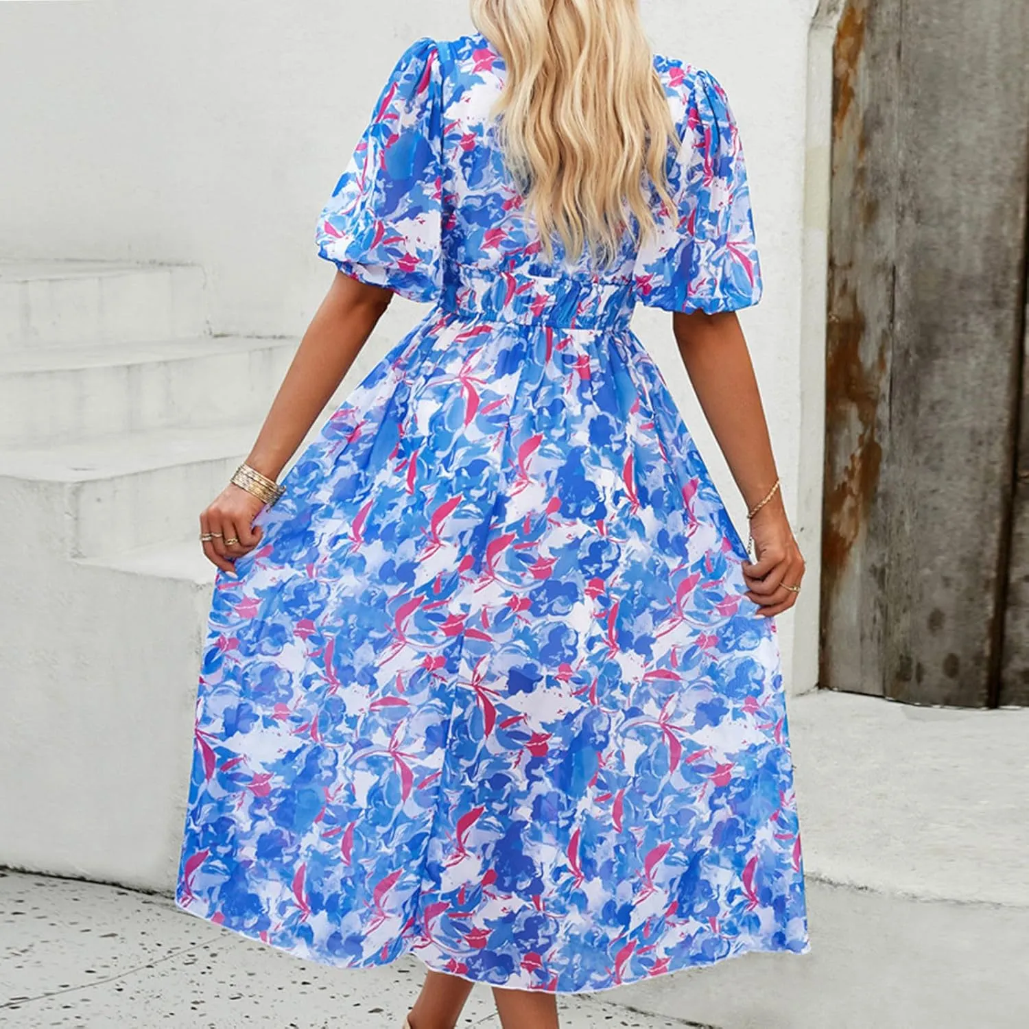 Summer Dresses for Women 2025 Womens Dresses for Wedding Guest Floral Print Spring Summer Casual
