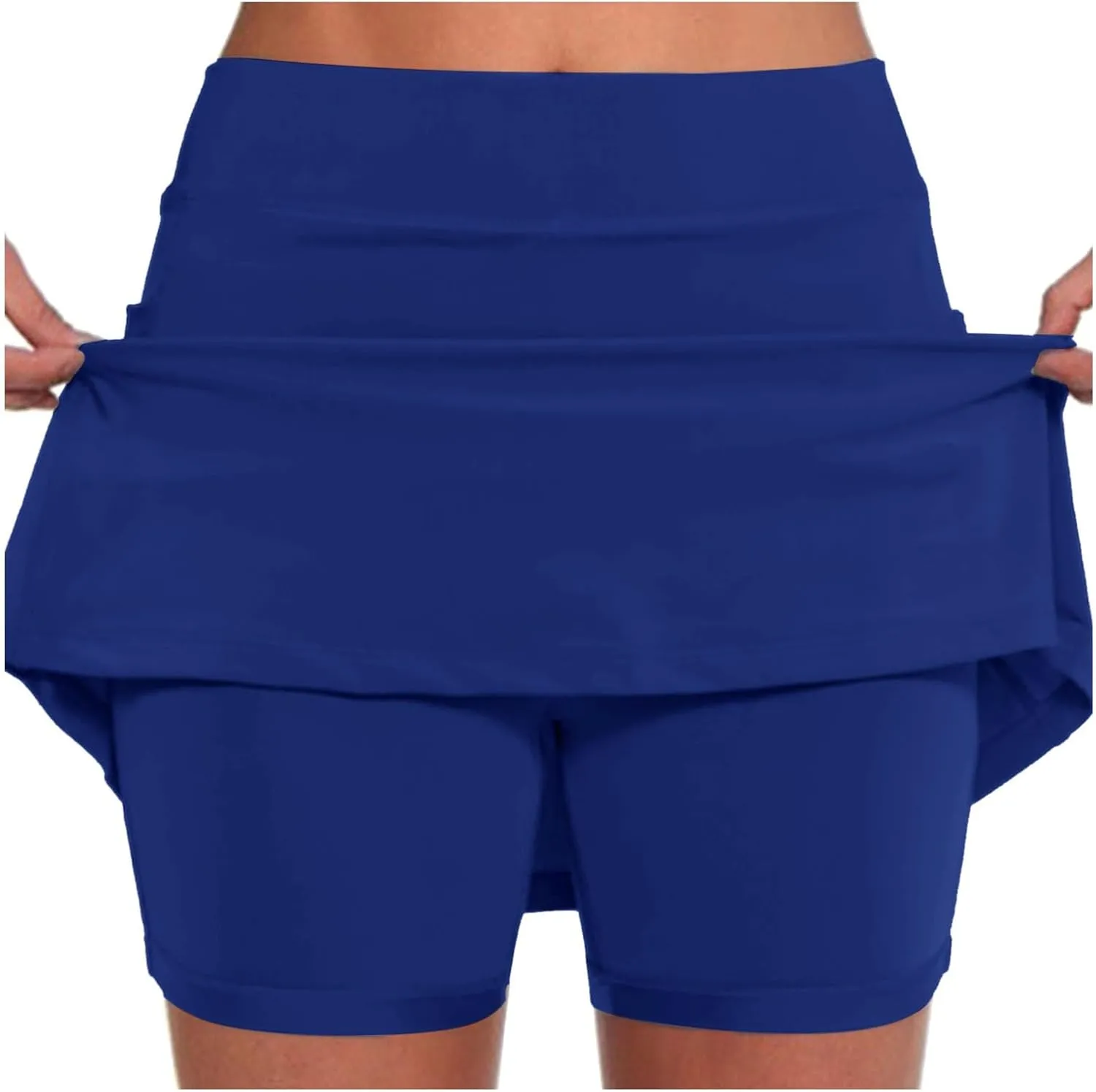 Tennis Skirts for Women with Shorts, Skorts for Women with Pockets Plus Size High Waist Athletic Golf Skorts Sports
