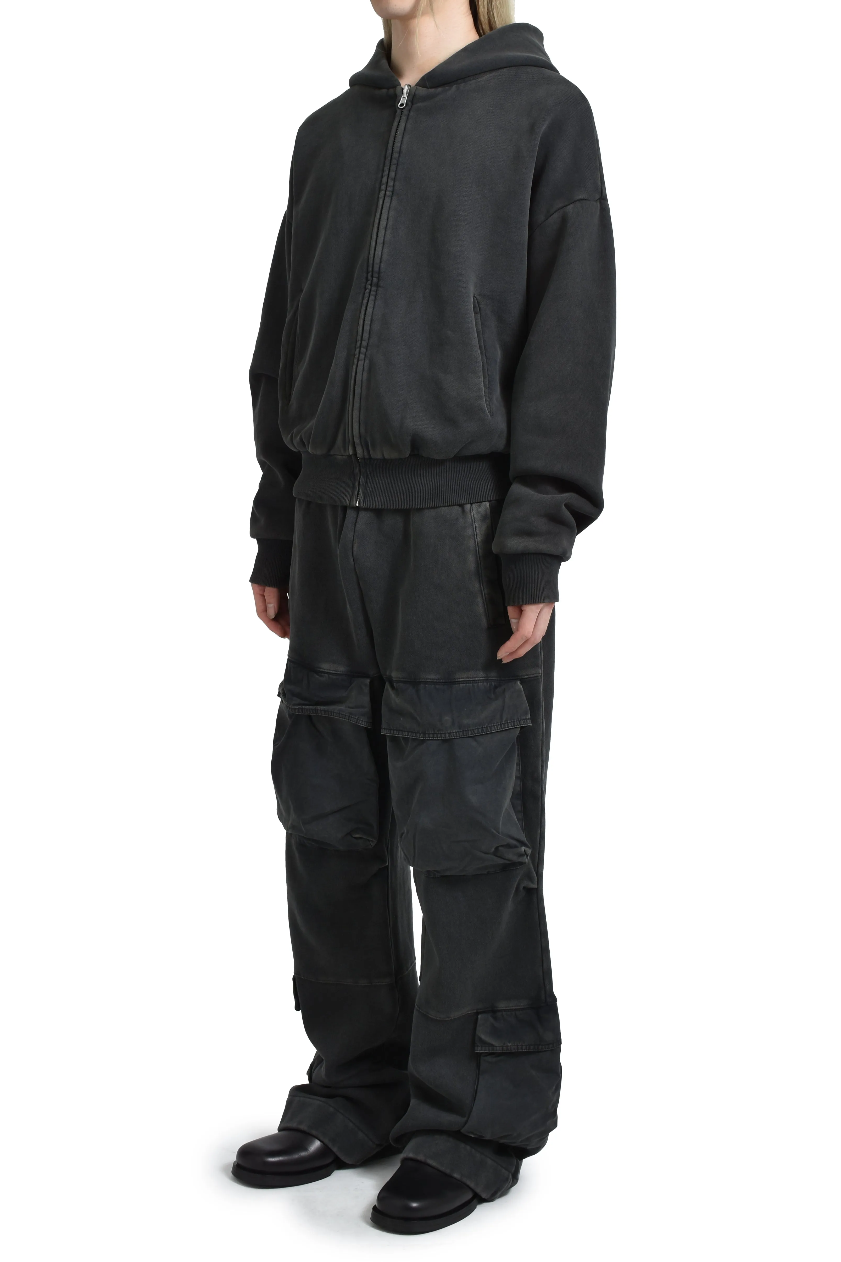 THERMAL HOOD / WASHED BLK