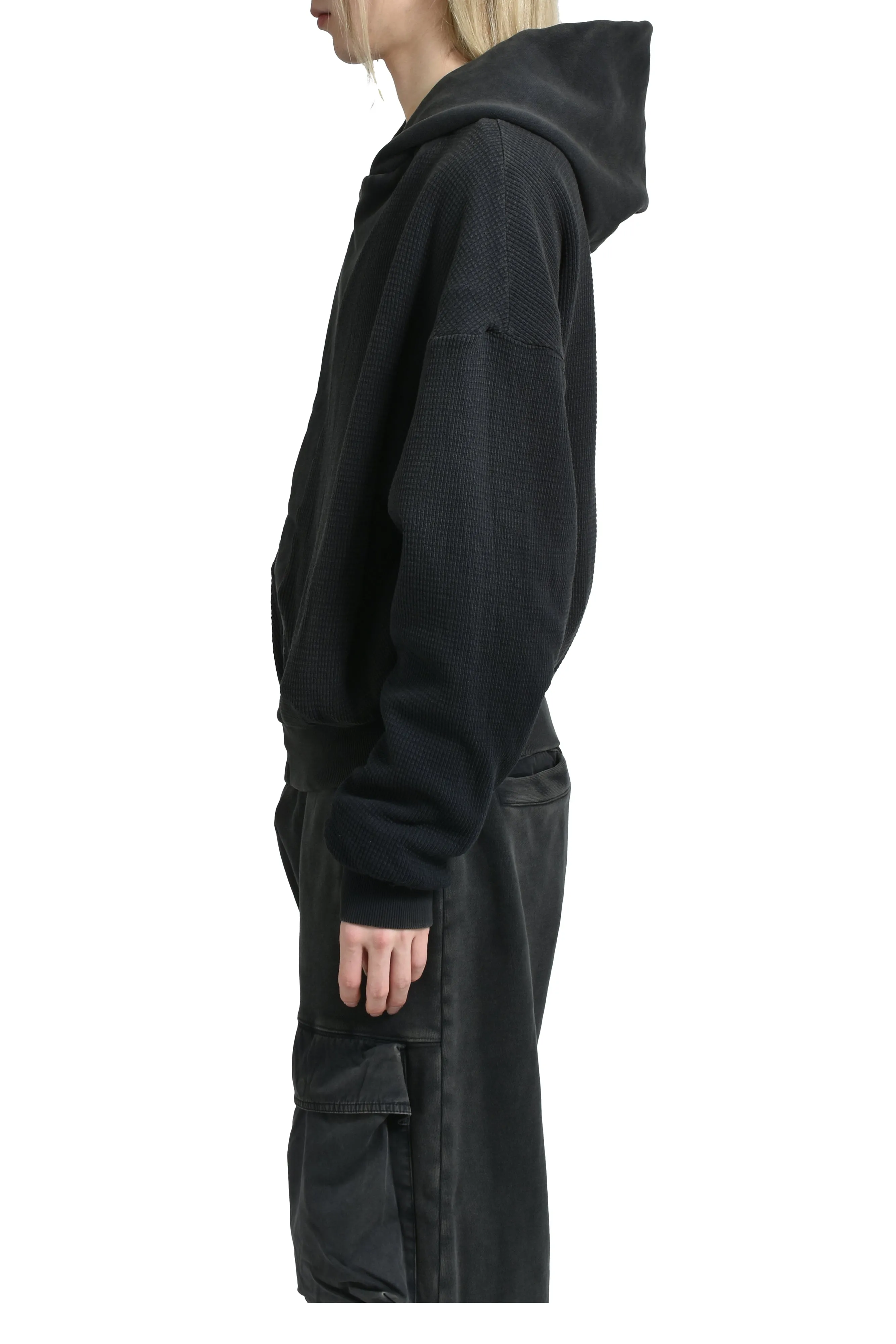 THERMAL HOOD / WASHED BLK