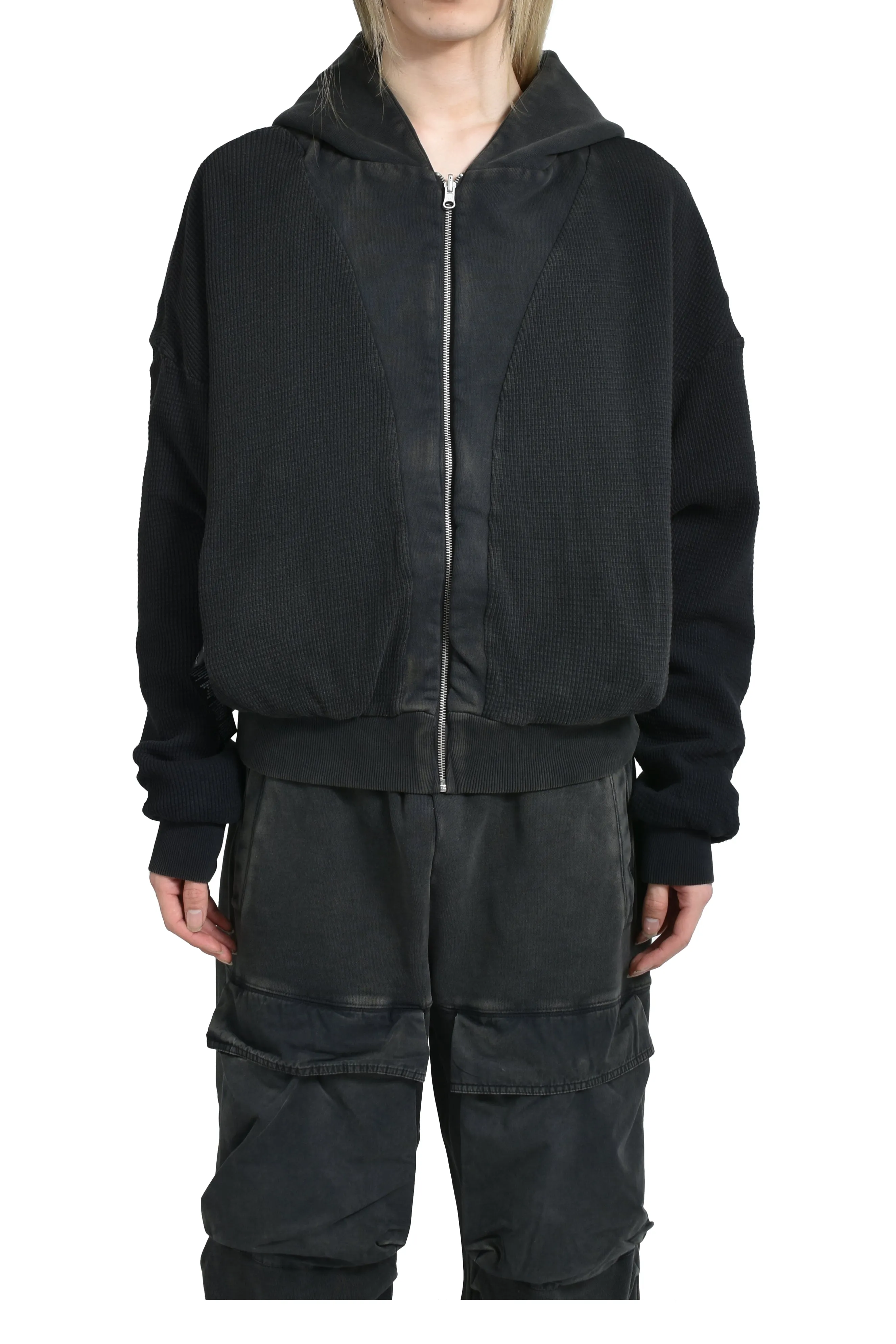 THERMAL HOOD / WASHED BLK