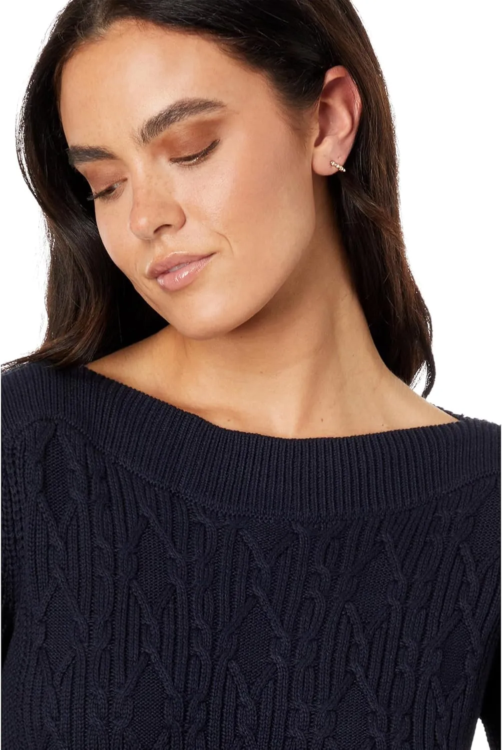 Tommy Hilfiger Cable Boatneck Everyday Sweater Women's