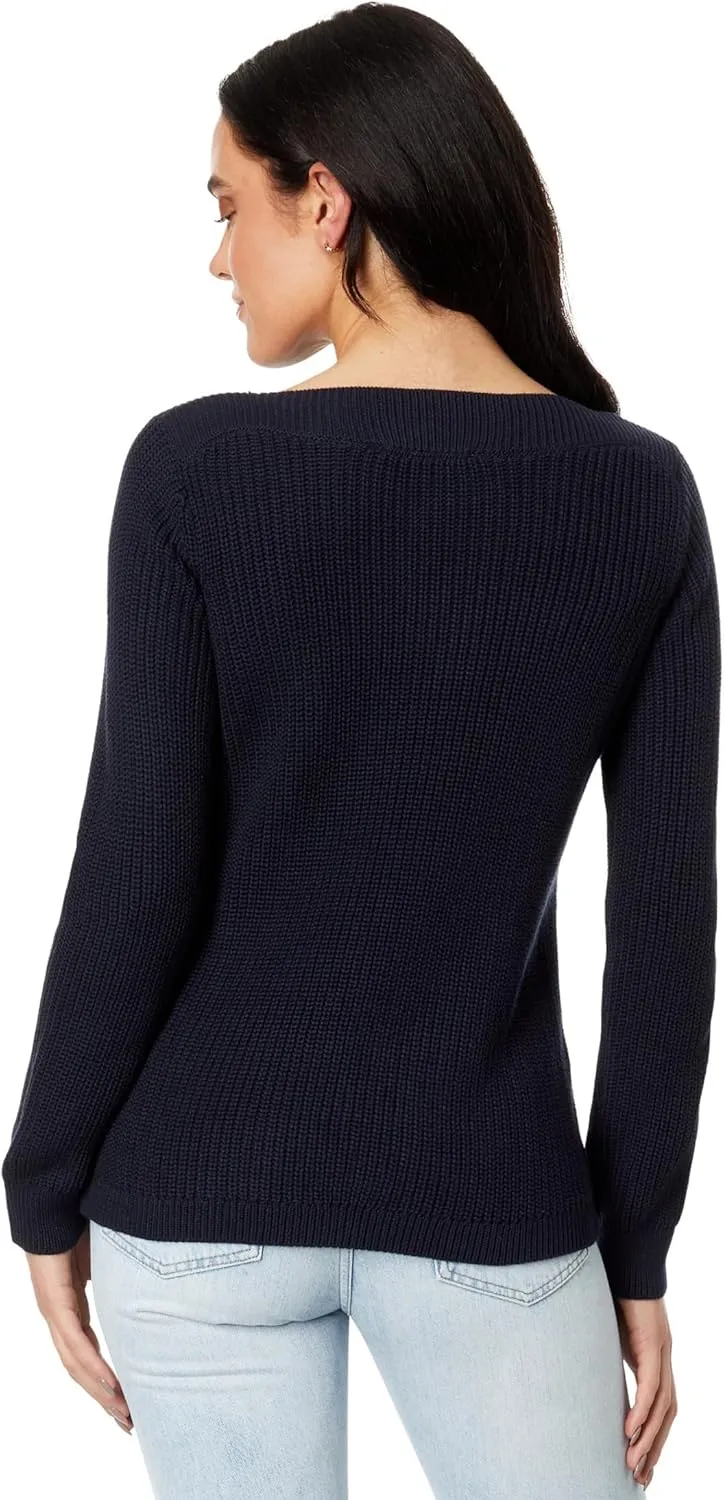 Tommy Hilfiger Cable Boatneck Everyday Sweater Women's