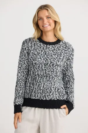 Twain Knit - Black W White