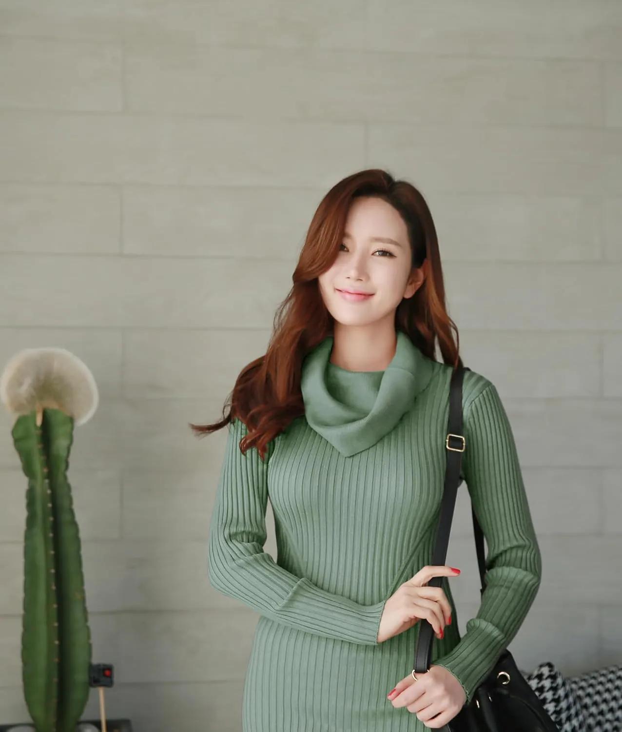v28 Womens Stretchable Cowl Neck Knit Long Sleeve Slim Fit Bodycon Sexy Sweater