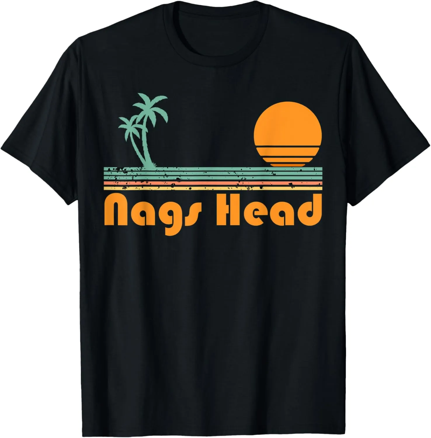 Vintage Nags Head Beach Sunset T-Shirt