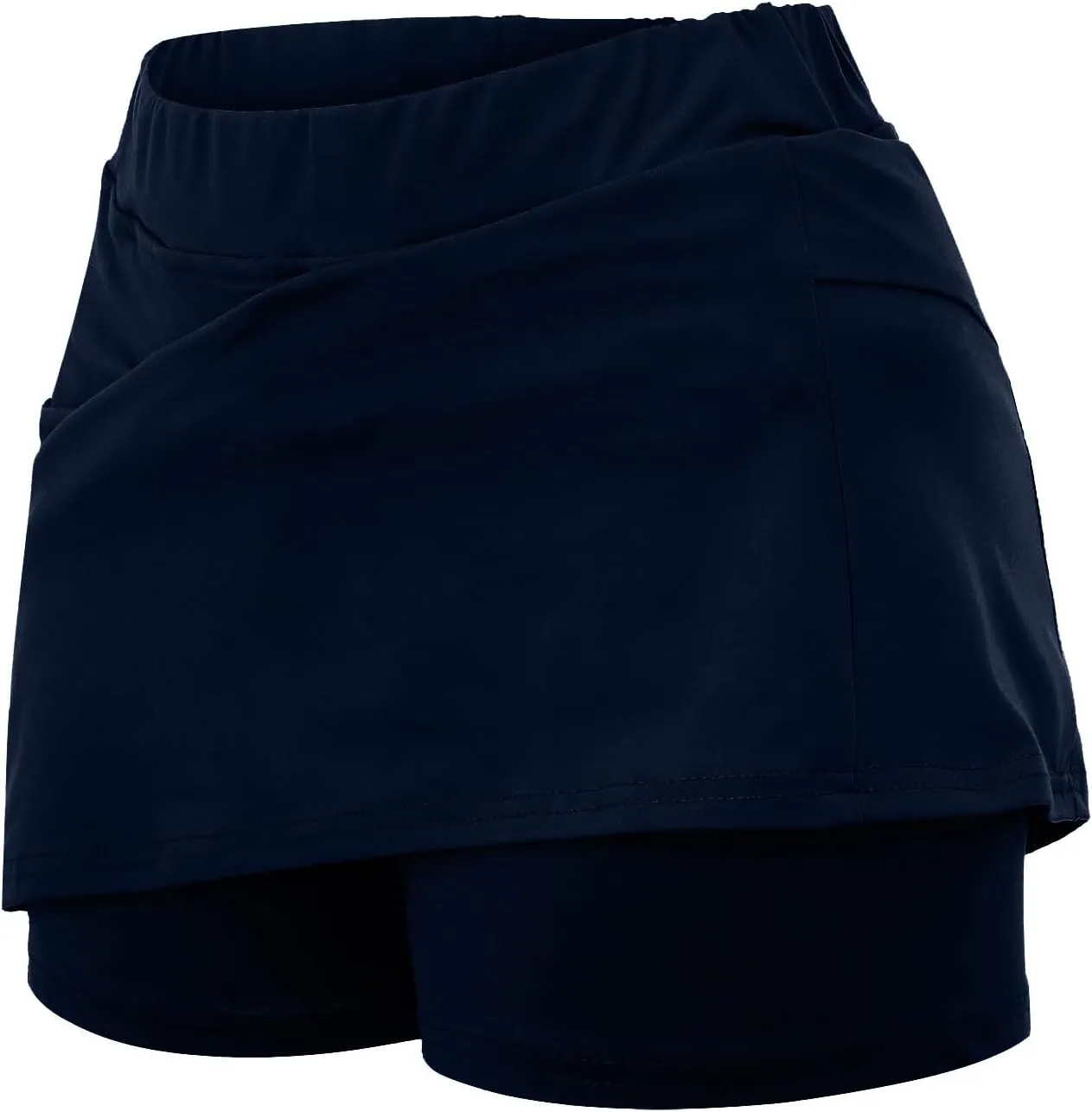 Womans Tennis Golf Skirts High Waisted Workout Athletic Skirt with Shorts Underneath Quick Dry Gym Running Skirt