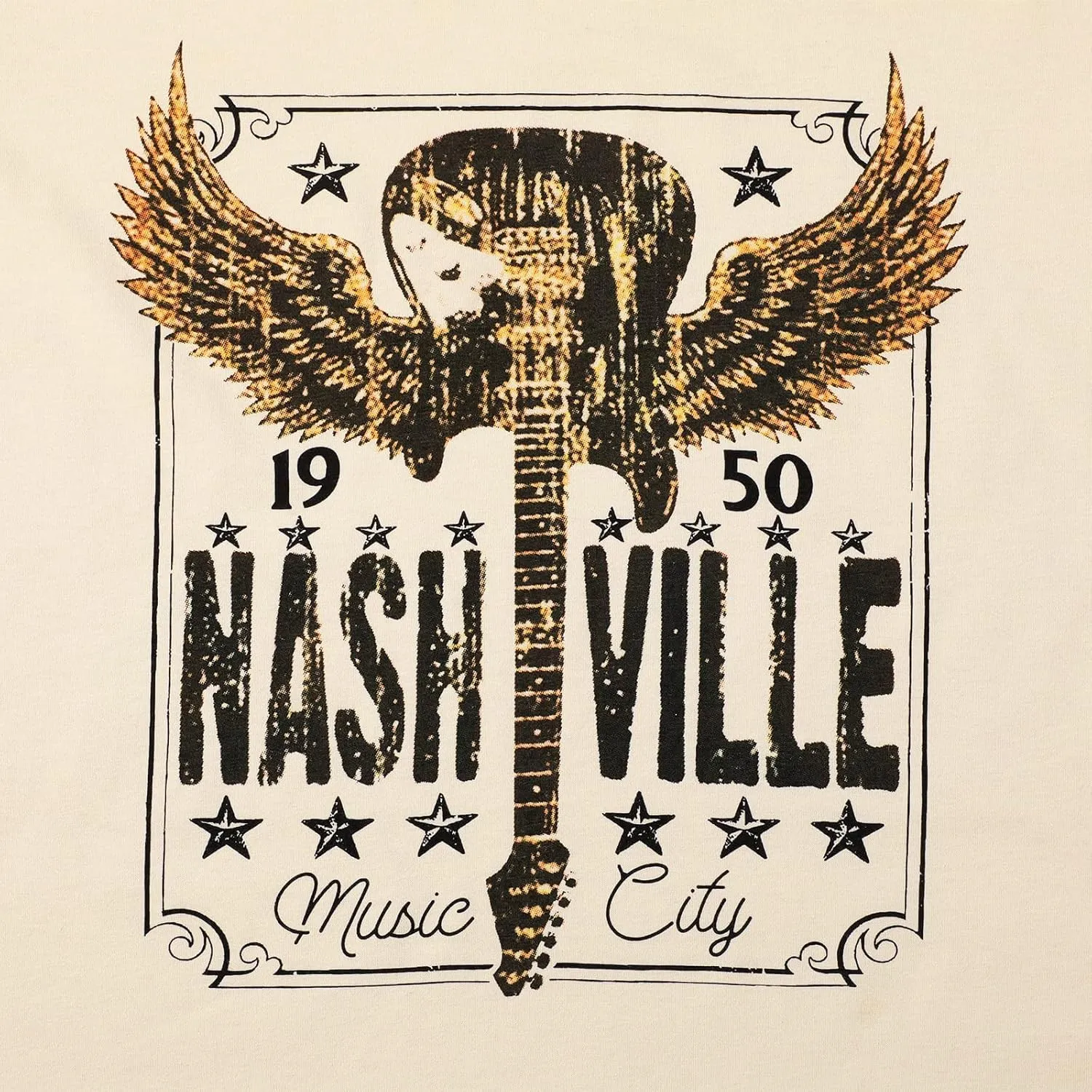 Women Country Music Shirts Nashville Concert Outfit Vintage Guitar Music City Tshirts Short Sleeve Summer Tees Tops