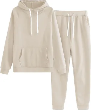 Women's 2024 Fall Two Piece Outfit Long Sleeve V Neck Printed Suits Sweatshirt Wide Leg Sweatpant Suit